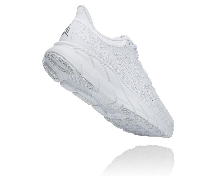 Hoka One One Running Shoes Womens White - Clifton 7 - 31409ADCU